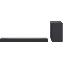 LG DSC9S 3.1.3 Soundbar (400 W) ar bezvadu zemfrekvences skaļruni (Dolby Atmos, HDMI, Bluetooth), melns [Modeļa gads 2023]