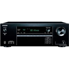 Onkyo TX-SR393DAB 5.2 kanālu AV uztvērējs (Bluetooth, DTS:X, Hi-Res, Dolby Atmos, DAB+), melns