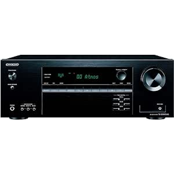 Onkyo TX-SR393DAB 5.2 kanālu AV uztvērējs (Bluetooth, DTS:X, Hi-Res, Dolby Atmos, DAB+), melns