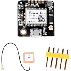 Geekstory GT-U7 GPS modulis GPS uztvērēja navigācijas satelīts ar EEPROM saderīgs ar 6M 51 mikrokontrolleri STM32 UO R3+ IPEX aktīvā GPS antena, kas paredzēta Arduino Drone Raspberry Pi lidojumam