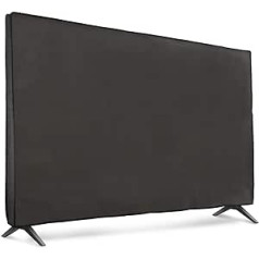 kwmobile 40 Inch TV Case - TV Screen Protector Cover - TV Screen Dust Cover - Dark Grey