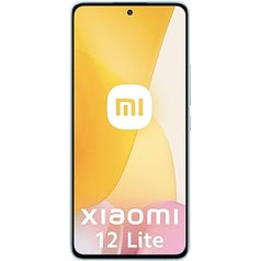 Xiaomi 12 Lite 5G viedtālrunis + austiņas, 8 + 128 GB, 6,55 collu 120 Hz AMOLED displejs, 108 MP trīskāršā kamera, 4300 mAh, 67 W turbo uzlāde, zaļa