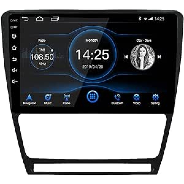 EZoneTronics Android 10 priekš Skoda Octavia 2009-2013 automašīnas radio stereo galvas bloks 10 collu skārienekrāns GPS navigācija Bluetooth WiFi spoguļa savienojums USB AM FM RDS radio DSP atskaņotājs 2G RAM + 32G ROM