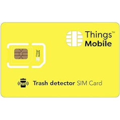 IOT/M2M SIM karte priekš MÜLLWÄCHTER / TRASH DETECTOR — Things Mobile — Things Mobile — globālā tīkla pārklājums, vairāku pakalpojumu sniedzēju tīkls GSM/2G/3G/4G bez fiksētām izmaksām. 10 € iekļauts kredīts