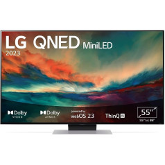 LG 55QNED866RE 140 cm (55 collas) 4K QNED MiniLED TV (Active HDR, 120 Hz, Smart TV) [Modeļa gads 2023]