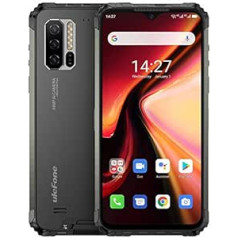 Ulefone Armor āra mobilais tālrunis bez līguma, Helio P90 Octa Core, Android 10 IP68 robusts viedtālrunis, 48 MP kamera, 6,3 collu FHD+, 5500 mAh akumulators, Qi bezvadu uzlāde, NFC GPS