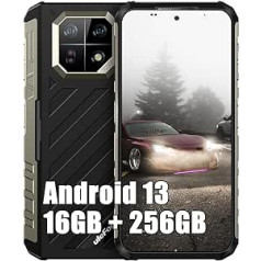 Ulefone Armor 22 āra mobilais tālrunis bez līguma 2023, 64MP IR nakts redzamības kamera, 16GB + 256GB Android 13 āra viedtālrunis bez līguma, 6,58 collu FHD+, 6600mAh, IP68 izturīgs tālrunis, dubultā