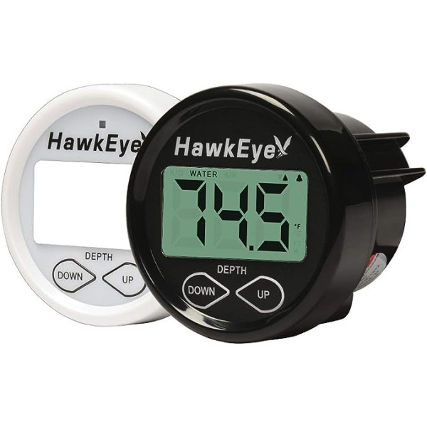 HawkEye DT2BX-TM gaisa un ūdens temperatūras dziļuma skaļrunis (iekļauts Airmar transom Mount Converter)