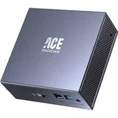 ACEMAGICIAN AD03 Mini PC Intel 12th Gen N95 (līdz 3,40 GHz) 16GB DDR4 512GB SSD biznesa mini dators ar WiFi 5 | BT 4.2 | 4K Dual Display | C tips