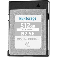 Nextorage CFexpress Type B Card SE Series 512GB Max Read 1950MB/s/Max Write 1900MB/s