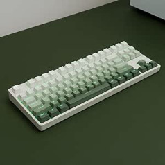 mintcaps PBT Doubleshot Keycaps Gradient Green Backlight OEM profila taustiņu vāciņi Pilns komplekts 123 Taustiņi Pielāgoti tastatūras taustiņi Cherry Gateron MX Switches Mehāniskā tastatūra