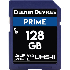 Delkin DDSDB1900128 Devices 128GB Prime SDXC UHS-II (U3/V60) memory card