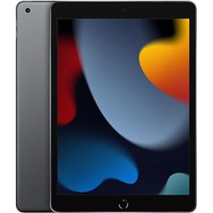 Apple 2021 iPad (10,2 collas, Wi-Fi, 64 GB) Space Grau (Generalüberholt)