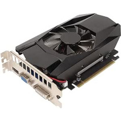 ASHATA HD7670 spēļu grafikas karte, 4 GB GDDR5 128 bitu spēļu grafikas karte, PCI Express X16 2.1 grafiskā karte, uzlabota dzesēšana, paredzēta AMD HD7670, kas paredzēta DirectX 11