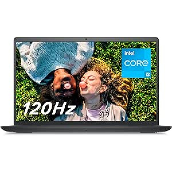 Dell Inspiron 15 (3520) Laptop, 15.6 Inch Full HD Display, Intel Core i3-1215U Processor, 8 GB RAM, 256 GB SSD, Intel UHD Graphics, Windows 11 Home, QWERTZ Keyboard, Carbon Black