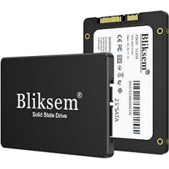 Bliksem KD650 SSD 1TB SATA III 6Gb/s iekšējais SSD cietais disks 2,5 collu lasīšanas ātrums līdz 550MB/s, savietojams ar klēpjdatoriem un personālo datoru galddatoriem (melns 1TB)