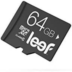 Leef 64 GB MicroSD karte ar universālo adapteri – Schwarz