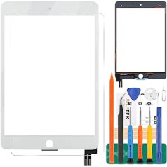 Replacement Screen for iPad Mini 5 7.9 2019 A2126 A2124 A2133 Touch Screen Digitizer Glass Panel Matrix Repair Parts Kit (White)