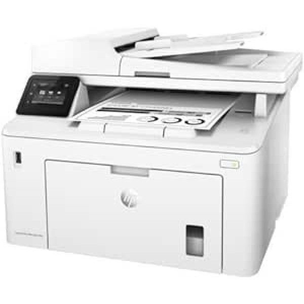 HP, Monochrom, LaserJet Pro M227fdw Laserdrucker Multifunkcionsgerät (Schwarzweiß Drucker, Scanner, Kopierer, Fax, WLAN, LAN, Airprint) weiß, HP Printer + Set Up Toner