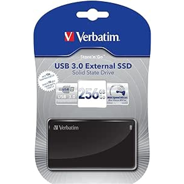 Verbatim 47623 256 GB USB 3.0 ārējais SSD