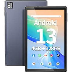 SGIN skārienekrāna planšetdators 10,1 collas 4 GB RAM 128 GB ROM planšetdators Android 13 ar IPS 800 x 1280 HD telefoto 2 MP + 8 MP Bluetooth 5.0 WiFi 2,4 G/5G GPS akumulators 5000 mAh