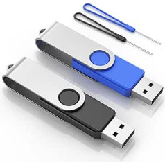 128 GB USB 3.2 Sticks, Ultra Fast Pendrive Pack of 2 Memory Stick Reading to 240 Mbps, USB 3.2 Flash Drive 128 GB Ultra Fast for Office/Study, FEBNISCTE Memory Sticks with Portable Key Ring