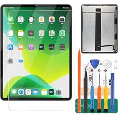 SRJTEK nomaiņa iPad Pro 12.9 2020 4. ekrāna nomaiņa A2069 A2232 A2233 A2229 LCD displeja pieskāriena ciparu pārveidotāja paneļa sensora stikla lēcu komplekti (oriģināls, melns)