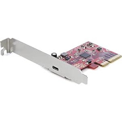 StarTech.com 1 porta USB-C PCIe adapteris — USB-C SuperSpeed 20 Gb/s PCI Express 3.0 x4 resursdatora kontrollera karte — Win/Linux/macOS (PEXUSB321C)