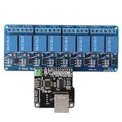 Ethernet Control Module LAN WAN Network WEB Server RJ45 Port and 8 Channel Relay Controller Card