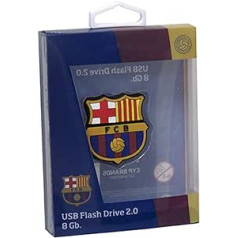 CYPBRANDS Unisex Youth Pendrive USB Flash Drive Rubber16GB Crest FC Barcelona Blue/Wine Red 16GB