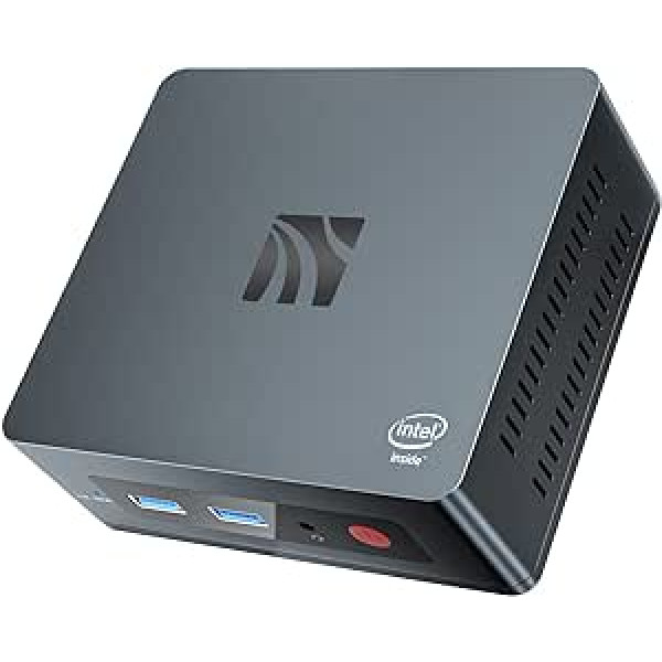 KUYIA Mini PC mikro galddators Celeron J4105 līdz 2,30 GHz 8 GB DDR 256 GB SSD 4K Dual HDMI WiFi 5 Gigabit Ethernet USB 3.0 BT4.0 mājas biroja spēļu pētījumam