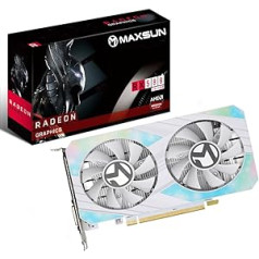 maxsun AMD Radeon RX 580 8GB 2048SP GDDR5 grafikas karte datorspēlēm 256 bitu DirectX 12 DVI HDMI DisplayPort