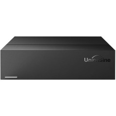 UnionSine 10 TB 3,5 collu galddatora ārējais cietais disks, USB 3.2Gen2 Type-C cietā diska krātuve, saderīga ar personālo datoru, televizoru, Mac, galddatoru, klēpjdatoru (melns) HD3511