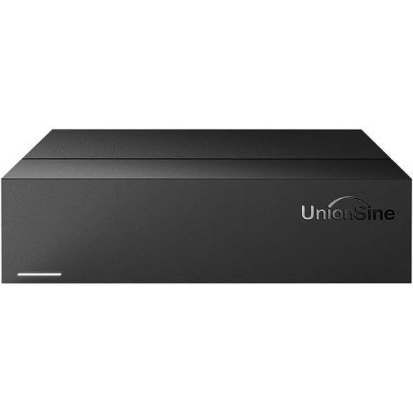 UnionSine 10 TB 3,5 collu galddatora ārējais cietais disks, USB 3.2Gen2 Type-C cietā diska krātuve, saderīga ar personālo datoru, televizoru, Mac, galddatoru, klēpjdatoru (melns) HD3511