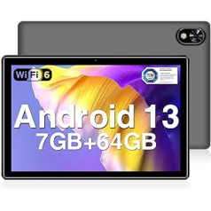 DOOGEE U9 Tablet 10 Inch Android13 Tablet for Children, 7 GB RAM + 64 GB ROM (TF 1TB), 5060 mAh Kids Tablet IPS HD/Dual Camera/TÜV Eye Protection/Bluetooth 5.0/OTG/Type C/3.5 mm Headphone Jack