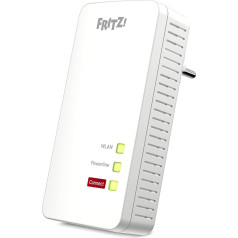 Avm Fritz Powerline 1260E / 1220E WiFi komplekts (WiFi piekļuves punkts, ideāli piemērots multivides straumēšanai)