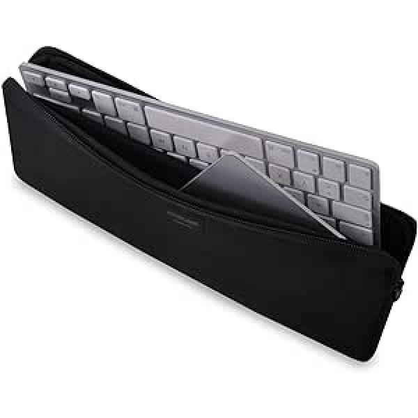 Adore June Hülle Keeb Combine ir saderīga ar Apple Magic Keyboard 2015-2021 un Magic Trackpad 2015-2021, Hochwertige Tastatur-Tasche aus robustem Material, Schwarz