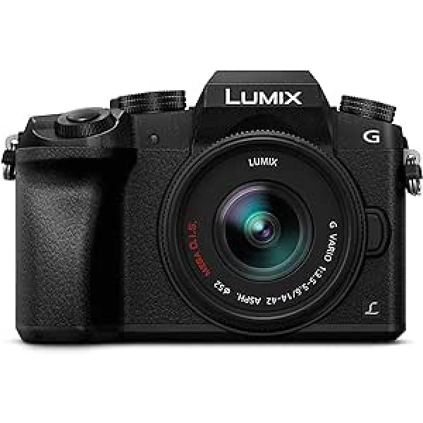 Panasonic-lumix g7kec k-cámara digitālā maināma ar mērķi 14–42 mm (16 megapikseļu displejs 3 video ierakstīšana 4 K) WiFi melns