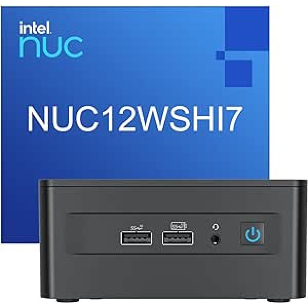 Intel Nuc, NUC12WSHi7 Wall Street Canyon Mini PC, Core i7-1260P procesors 12 Core 16 Threads 18MB kešatmiņas mini dators, Win 11 Pro, WiFi6E, Thunderbolt 4 galddators (16 GB RAM M+512 GB PCIe SSD)