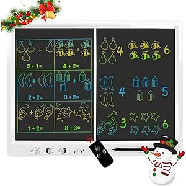 surekuo LCD rakstāmā planšetdators 22 collu divekrāna rakstāmdēlis ar 2 pildspalvām un regulējamu statīvu LCD rakstāmplanšetdators bērnu pieaugušajiem skolotāju izglītībai biroja piederumu rotaļlieta zēniem un meitenēm