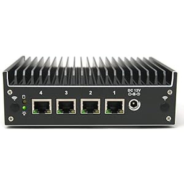 Protectli Vault Pro VP2410-4 ports, ugunsmūra mikroierīce/mini dators — Intel Celeron J4125, DDR4 RAM, M.2 SSD krātuve, AES-NI, Barebone