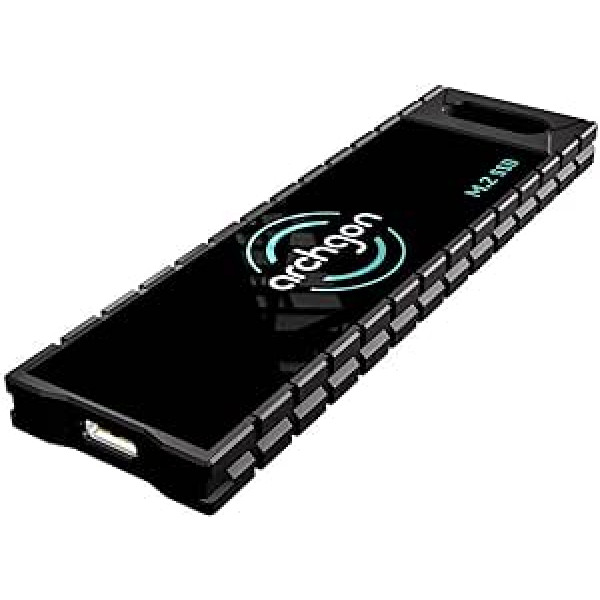 Archgon G70, ārējais SATA SSD M.2, 480 GB, USB 3.1, Gen 2 (Type-C), spēļu pārnēsājams, melns