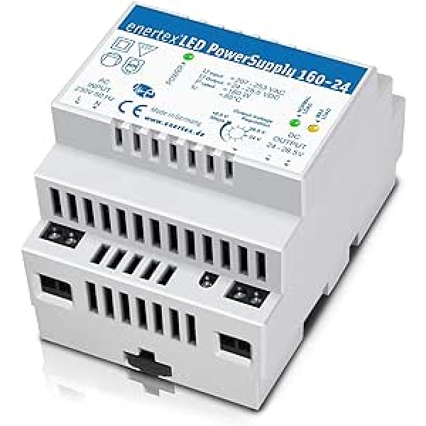 enertex LED PowerSupply 160-24, 24 V 160 W 6.6 A, LED DIN Rail Power Supply