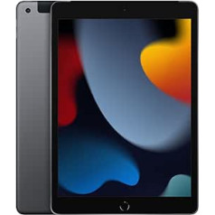 Apple 2021 iPad (10.2 Zoll, Wi-Fi + Cellular, 256 GB) — Space Grau (Generalüberholt)