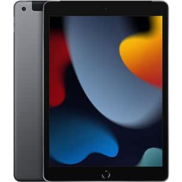 Apple 2021 iPad (10.2 Zoll, Wi-Fi + Cellular, 256 GB) — Space Grau (Generalüberholt)