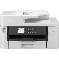 Brother MFC-J5345DW 4-in-1 Colour Inkjet Multifunction Printer (250 Sheets Paper Cassette, Printer, Scanner, Copier, Fax), White, Medium