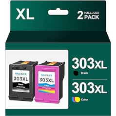 303 XL 303XL Multipack Remanufactured Printer Cartridges Compatible with HP 303 Printer Cartridges for HP Envy 7830 Printer Cartridges for HP Envy Photo 6232 6230 6220 7130 7134 6234 (Pack of 2)