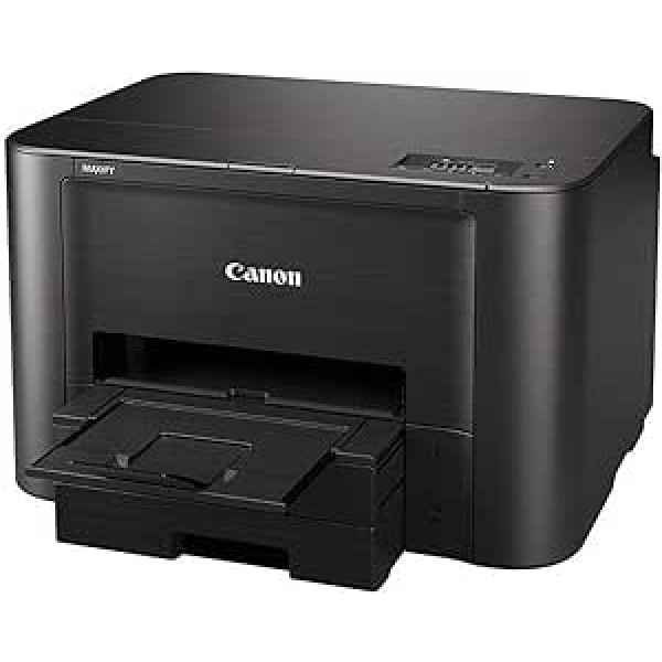 Canon MAXIFY iB4150 Tintenstrahldrucker Drucker Tintenstrahl (600 x 1200 DPI, WLAN, LAN + Cloud Link, bezvadu drukāšana, LC displejs, DIN A4, Farbdruck, Canon Print App) schwarz