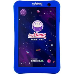 SoyMomo Children's Tablet Pro ar bērnu slēdzeni un mākslīgā intelekta planšetdators bērniem no 4 gadiem 8 collu Android 9 WiFi Bluetooth 32 GB atmiņa 2 GB RAM Kamera ar bērniem draudzīgu aizsargvāciņu (zils)