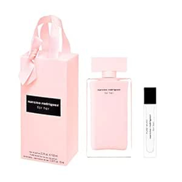 Narciso Rodriguez For Her Femme/Woman parfimērijas ūdens komplekts (Eau de Parfum, 100 ml + 10 ml), 110 ml